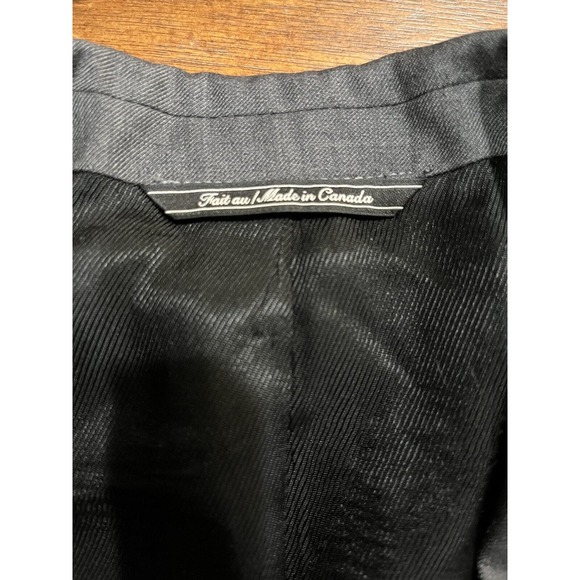 Men’s Vera Wang‎ Black 42R Wool Blazer Double Vent - Picture 5 of 10